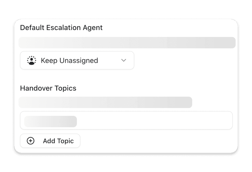 Escalation on request  