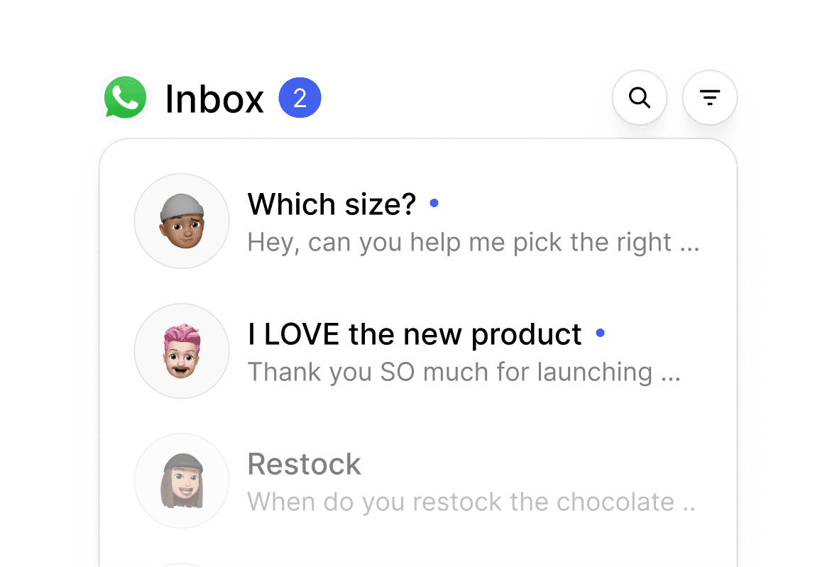 WhatsApp Chat Inbox