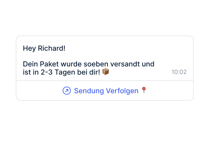 Sendungsverfolgungs Flow